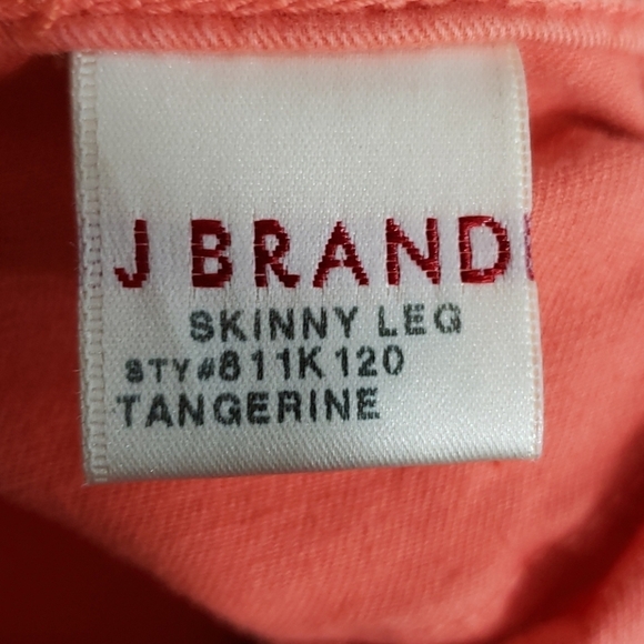 J Brand Skinny Leg Tangerine Pants - Picture 6 of 8